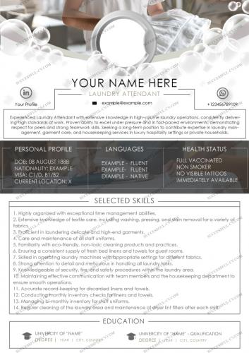 Laundry-Attendant CV